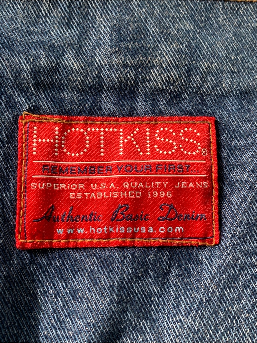 Vintage Y2K Hotkiss denim patchwork bag